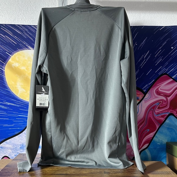 NWT Russell Athletic Quarter-Zip Pullover Shirt Size Small Steel Gray - Picture 4 of 7